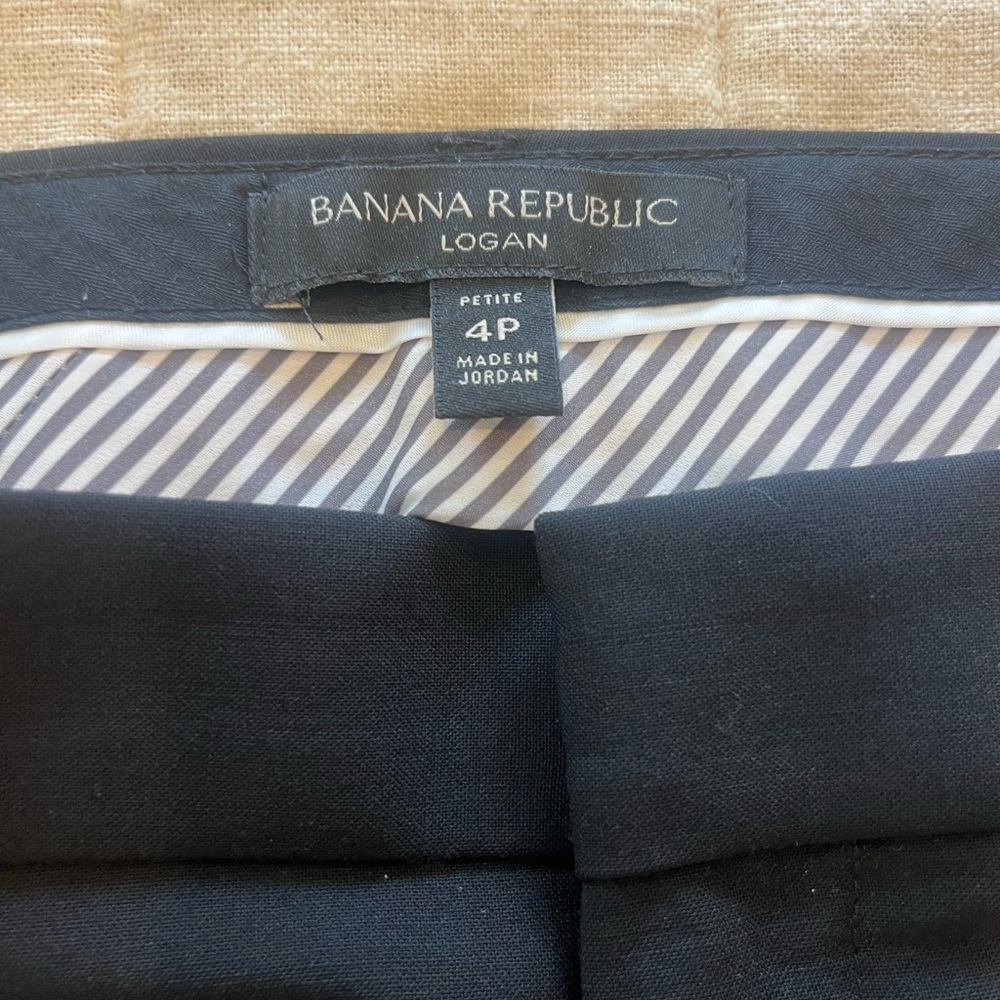 Banana Republic Black Logan Petite Dress Pants